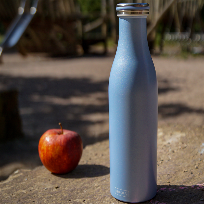Lurch - butelka termiczna, stalowa, 0,75 l, niebieska perłowa