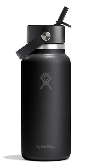 Hydro Flask - Butelka 32oz Wide Flex Straw Cap Black