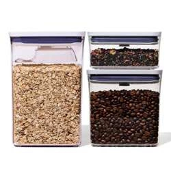 OXO - Zestaw 3 pojemników+miarka prostokąt GoodGrips