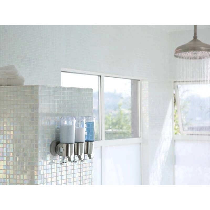 Simple Human - potrójny dozownik na płyn stal nierdzewna - Simplehuman