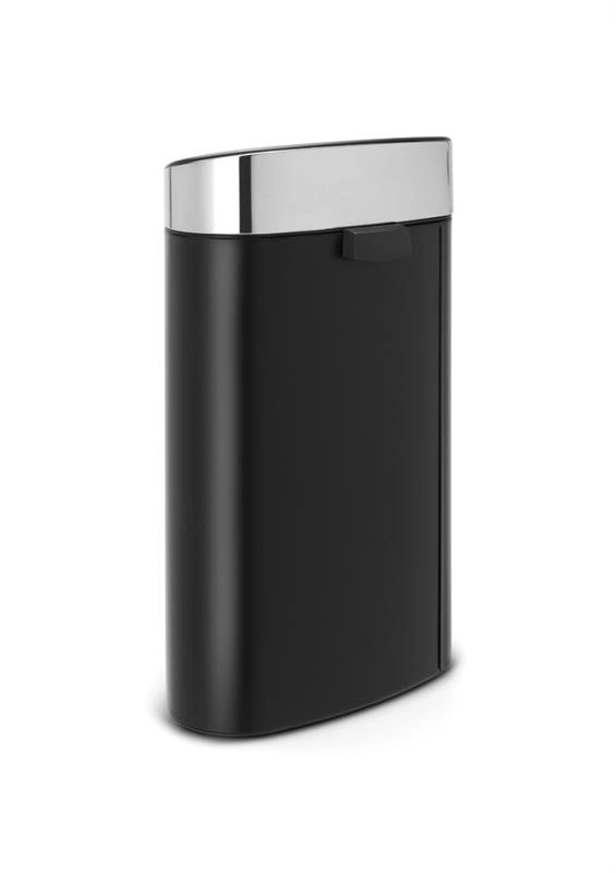 Brabantia - kosz na śmieci Touch Bin New 40l czarny mat FPP