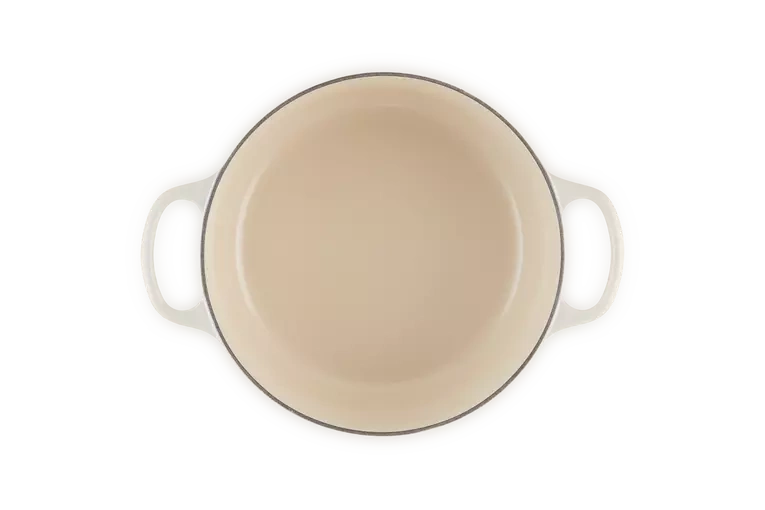 Le Creuset - garnek żeliwny Signature 20 cm 2,4 l meringue