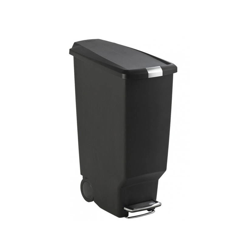 Simple Human - kosz na śmieci 40 l pedałowy Slim czarny