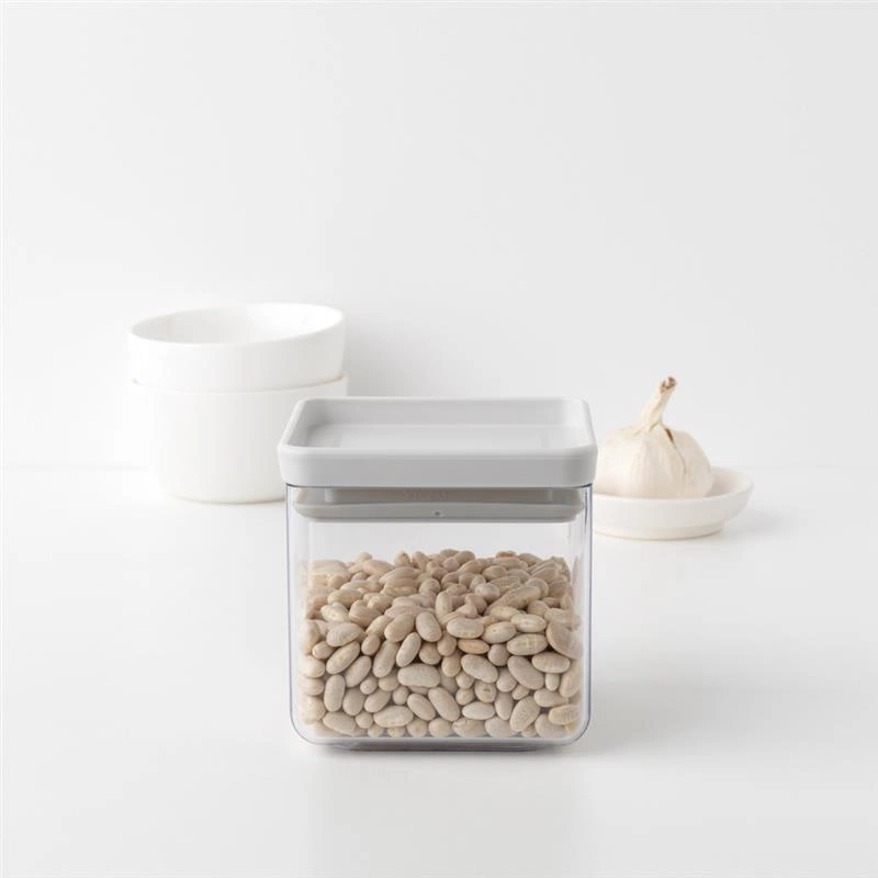 Brabantia - Pojemnik kwadratowy Tasty+ 0,7l jasny szary