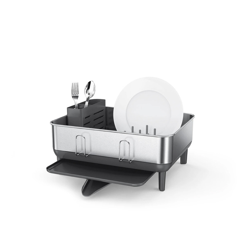 simplehuman - Ociekacz do naczyń COMPACT - stal nierdzewna