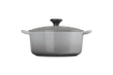 Le Creuset - garnek żeliwny emaliowany okrągły 24 cm 4,2 l misty grey