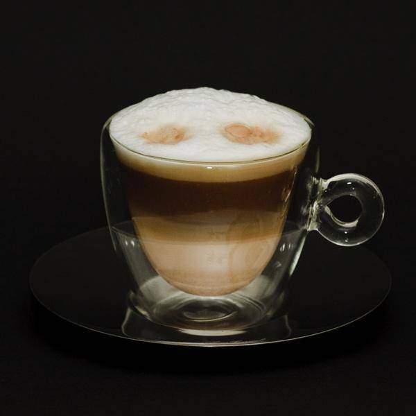 Luigi Bormioli - Filiżanki termiczne do cappuccino 2 szt. + podstawki