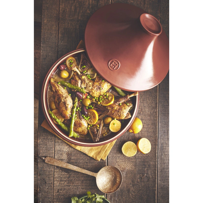 Emile Henry - Tagine Delight indukcja 26cm 2L - czerwono - czarny