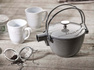 Staub -  żeliwny dzbanek czajnik do herbaty szary 1,1 l