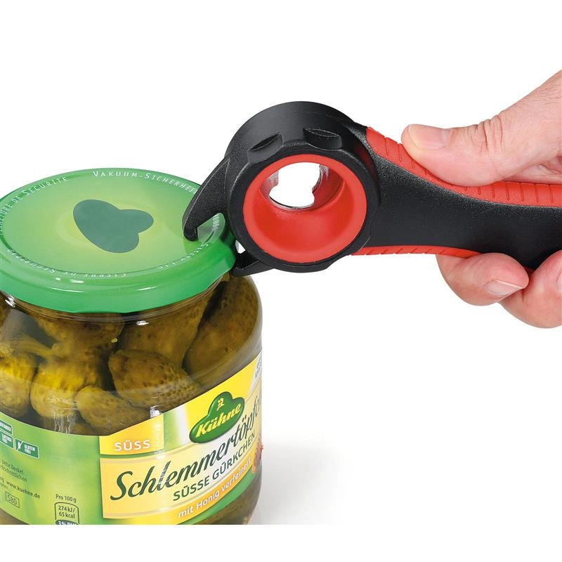 Kuchenprofi - otwieracz wielofunkcyjny 5 w 1, 14 cm, czerwony Butler