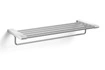 Zack - ATORE półka łazienkowa z relingiem stal matowa
