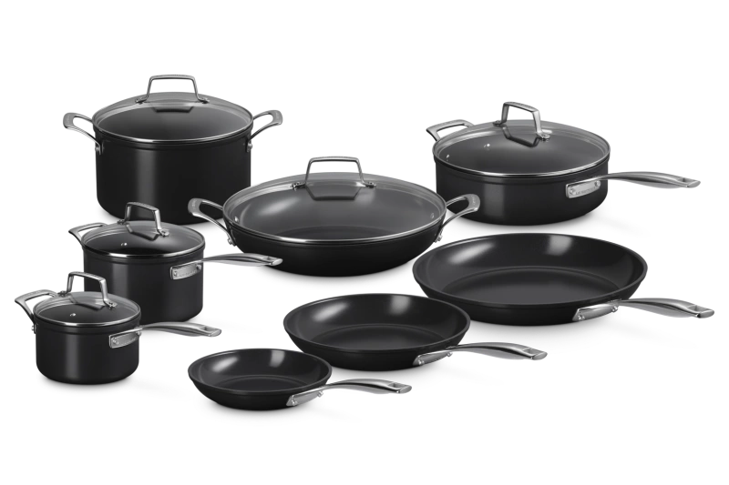 Le Creuset  - zestaw garnków i patelni z powłoką ceramiczną 8 cz.