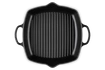 Le Creuset - patelnia żeliwna grillowa z dwoma uchwytami 30 cm Czarny Mat