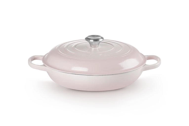 Le Creuset - garnek gourmet profesjonalny 30 cm 3,5 l shell pink