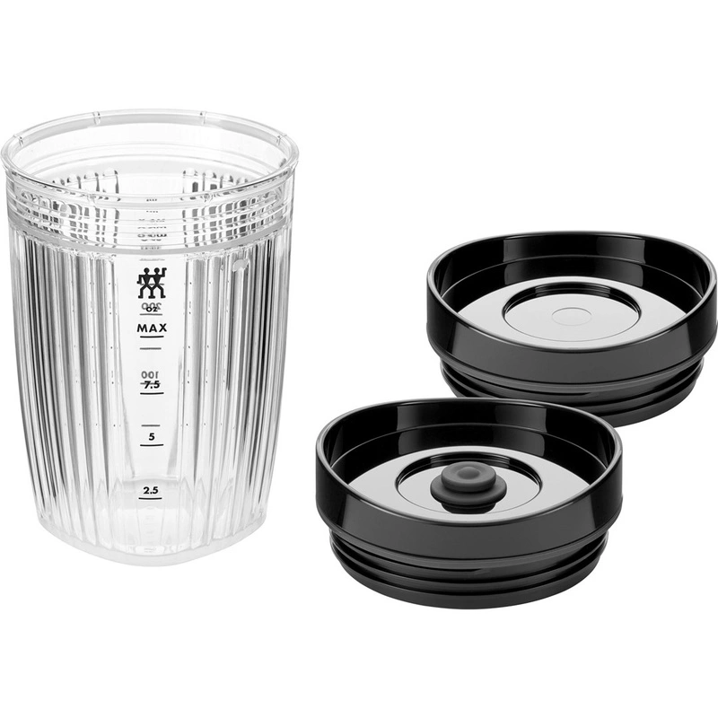 Zwilling - bidon do blendera z pokrywką próżniową 300 ml czarny Enfinigy