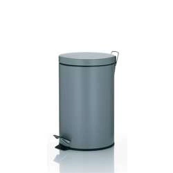 Kela - kosz otwierany pedałem, 12,0 l, szary Leandro