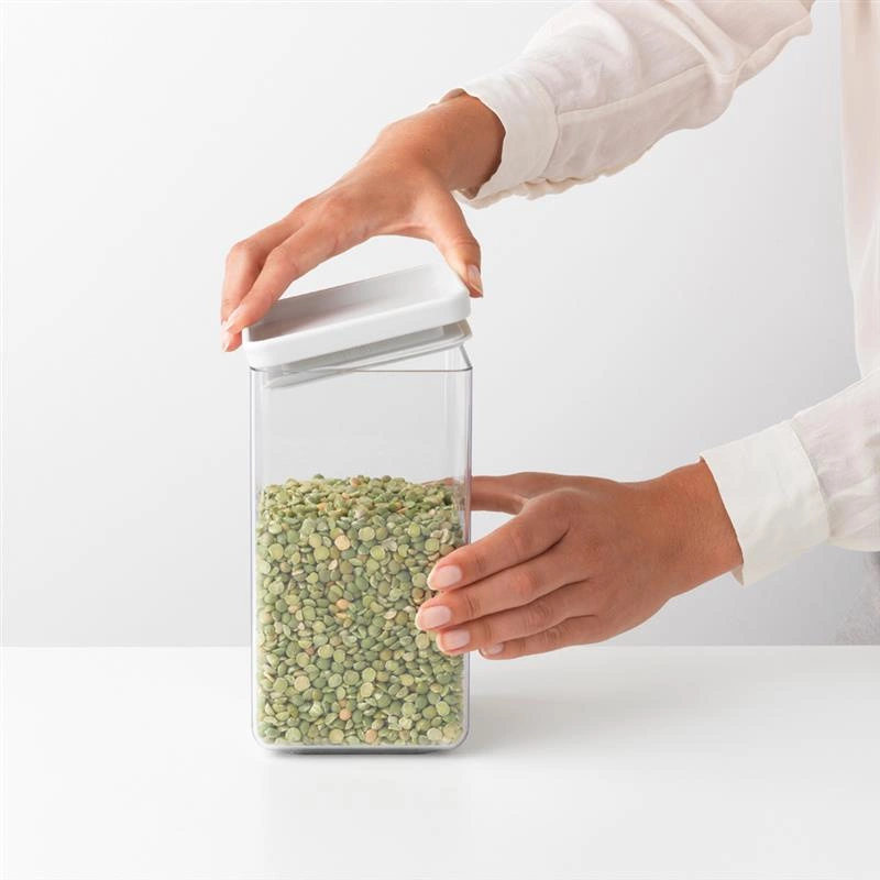 Brabantia - Pojemnik kwadratowy 1,6l Tasty+ jasny szary