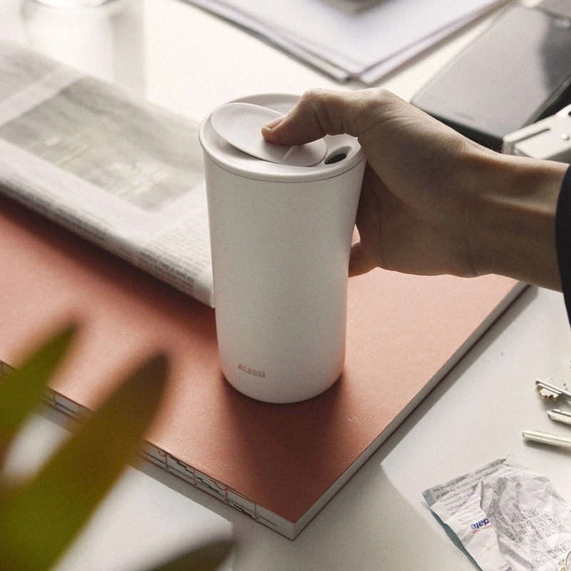 Alessi - Kubek termiczny, kremowy