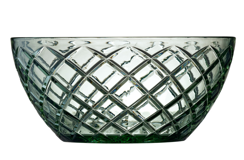 Lyngby Glas - Misa do sałaty Sorrento 24 cm zielona
