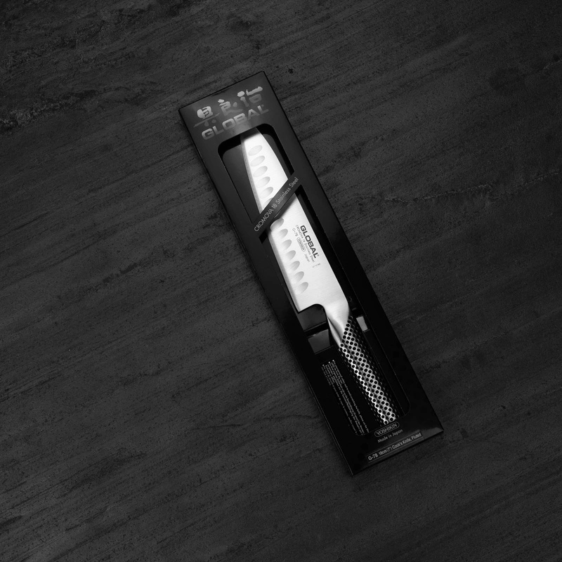 Global - Nóż szefa kuchni żłobiony 18 cm G-78