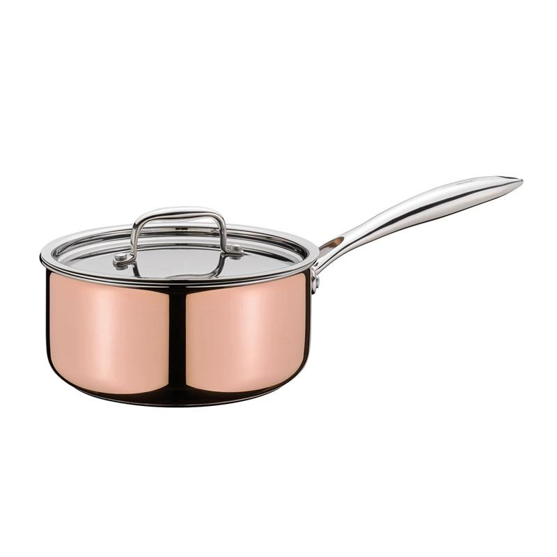 Spring - rondel miedziany, 2,7 l, śred. 20 cm, miedź/stal nierdzewna 18/10 CULINOX