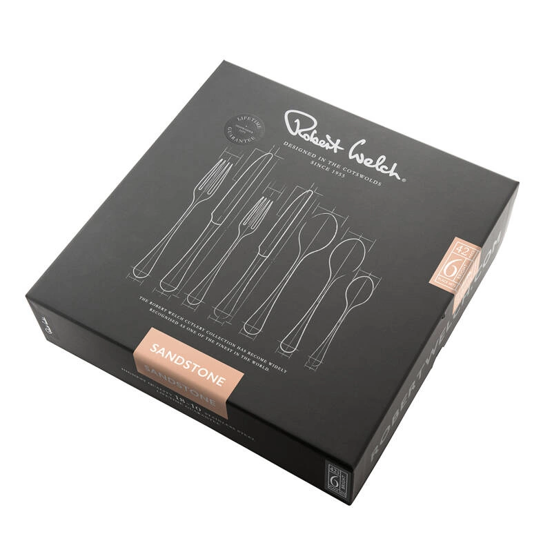 Robert Welch - Sztućce SANDSTONE 42 szt.