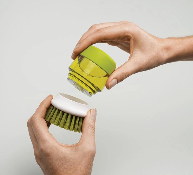 Joseph Joseph - Szczotka do mycia naczyń z pompką, szara