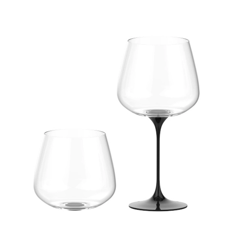 Trebonn - SplitGlass - zestaw 2 czarnych kieliszków Collio