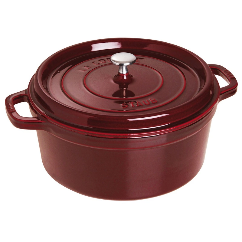 Staub - garnek brytfanna żeliwna bordowa 6,7 l 28 cm