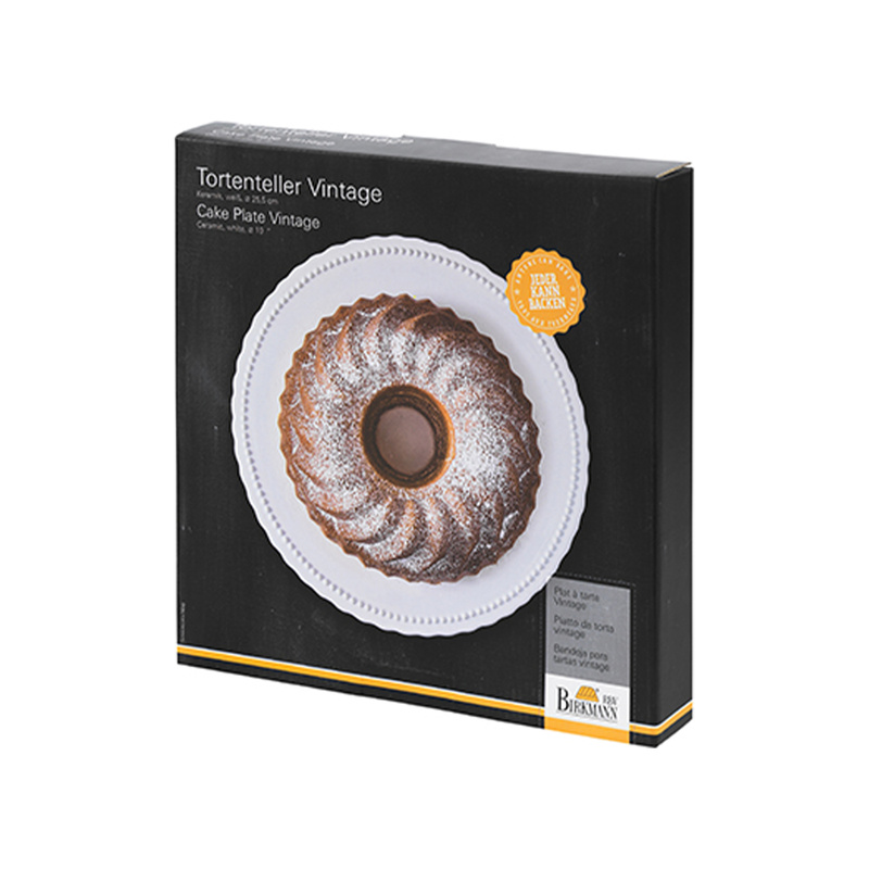 Birkmann - Talerz ceramiczny do ciasta VINTAGE 25 cm - niska