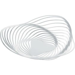 Alessi - kosz na owoce, biały; 33 x 8 cm TRINITY