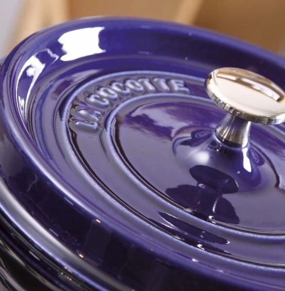 Staub - garnek brytfanna żeliwna niebieska 3,8 l 24 cm