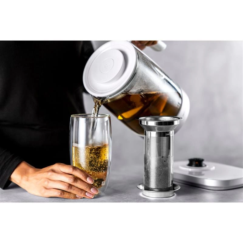 Zwilling - czajnik elektryczny z wkładem do herbaty biały Enfinigy