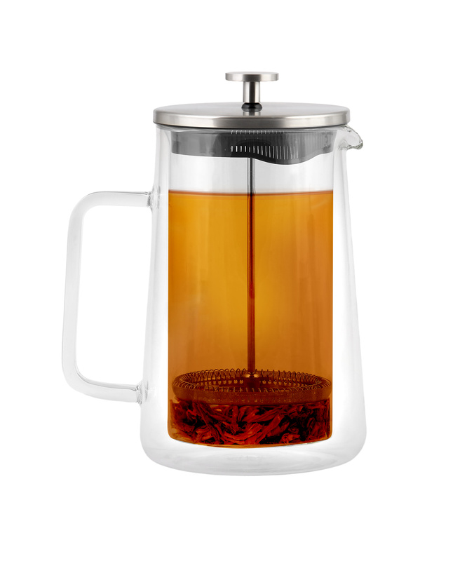 Vialli Design - Zaparzacz do herbaty 1000 ml Diva srebrny mat