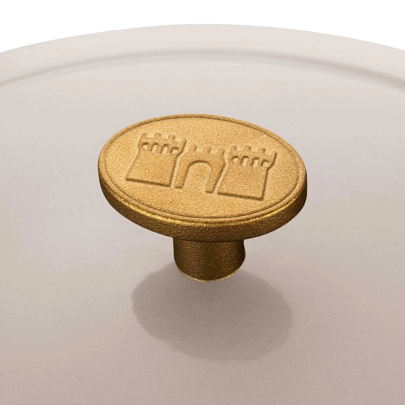 Ballarini - garnek żeliwny owalny 4.5 ltr, kość słoniowa Bellamonte