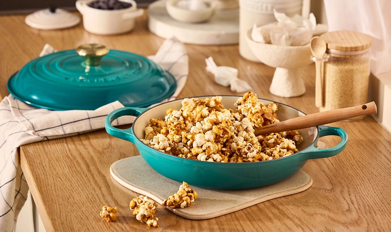Le Creuset - garnek patelnia Gourmet Signature 26 cm 2,2 l bleu riviera