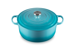 Le Creuset - garnek żeliwny emaliowany Signature 28 karaibski