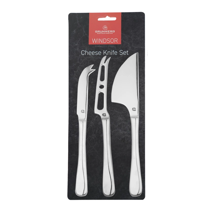 Grunwerg - Zestaw 3 noży do sera Windsor