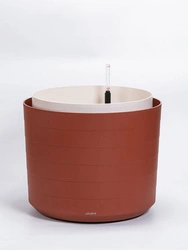 Urbalive - BERBERIS Duża donica samonawadniająca okrągła 55 cm, cynamonowy