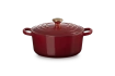 Le Creuset - brytfanna żeliwna emaliowana Signature okrągła 22 cm 3,3 l garnet