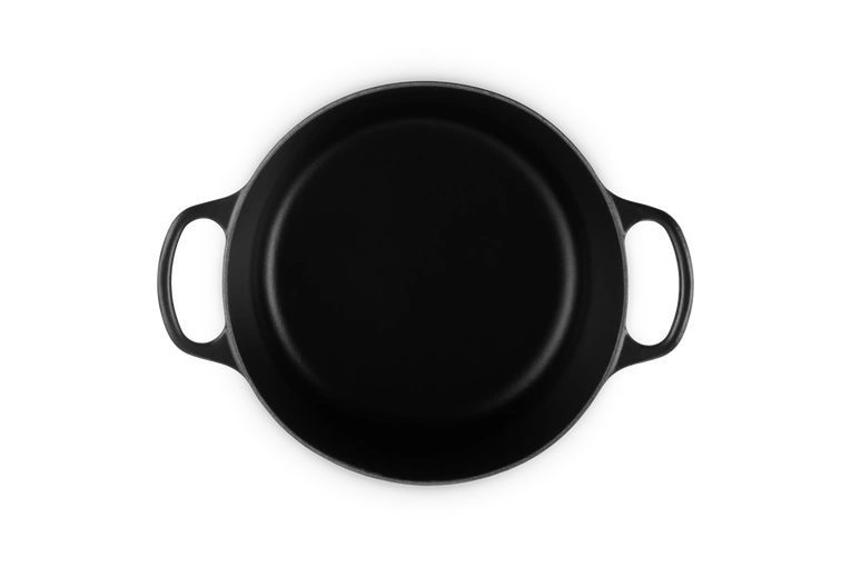 Le Creuset - garnek żeliwny emaliowany wysoki 5 l 24 cm czarny