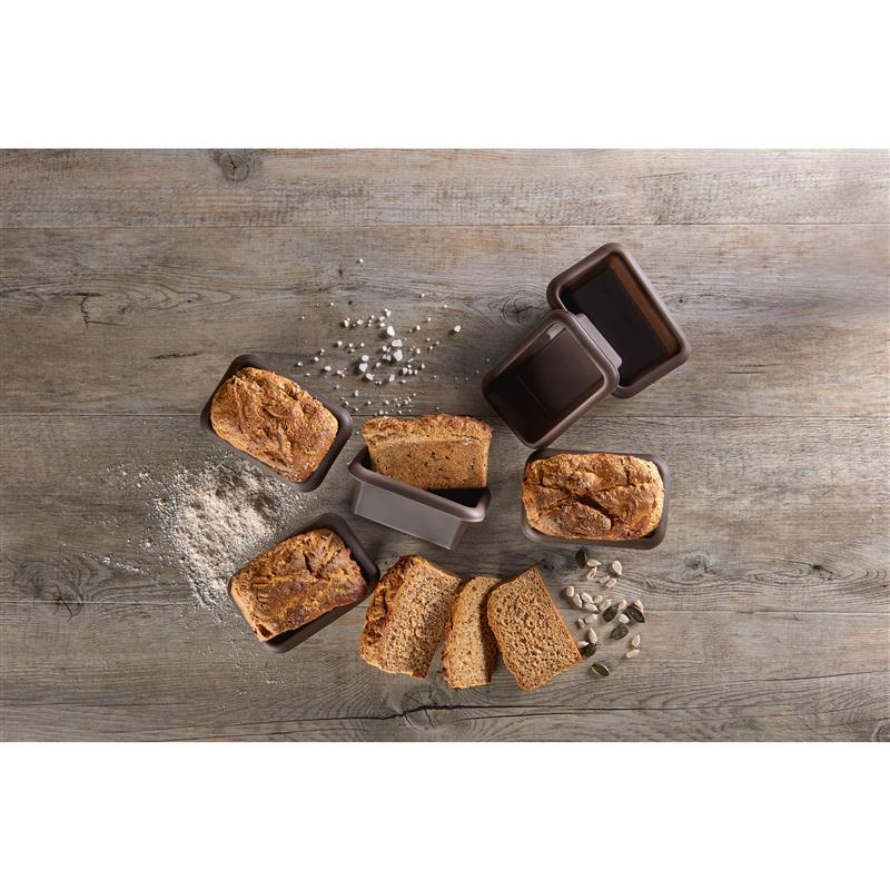 Lurch - FlexiForm - 6 foremek na mini-bochenki chleba, 4 x 11 cm