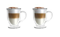 Vialli Design - Zestaw 2 szklanek z podwójną ścianką do latte Amo 250 ml