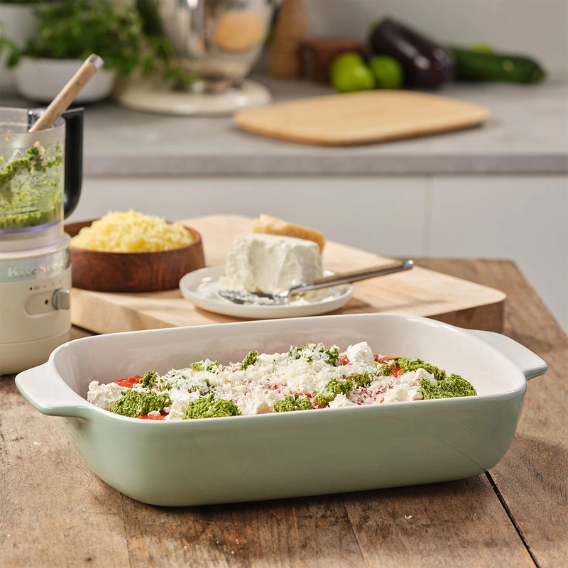KitchenAid - ceramiczna brytfanna z przykrywką L - Pistachio
