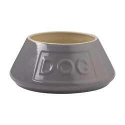 Mason Cash - Miska 21cm. dla psa, szara, Non Tip Lettered