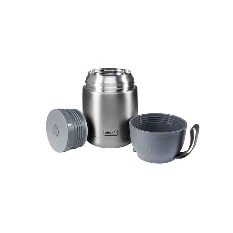 Lurch - pojemnik termiczny, stal nierdzewna/silikon, 0,48 l, szary metaliczny