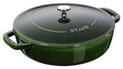 Staub - głęboka patelnia żeliwna Chistera zielona 28 cm