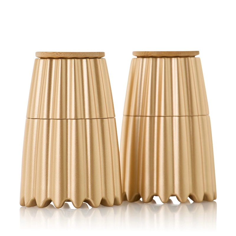 AdHoc - Magnetyczny zestaw młynków do pieprzu i soli MagTwo złoty