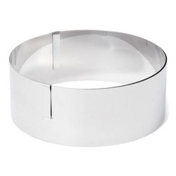 Patisse - Regulowana obręcz niska do ciasta ze stali nierdzewnej 13-31cm