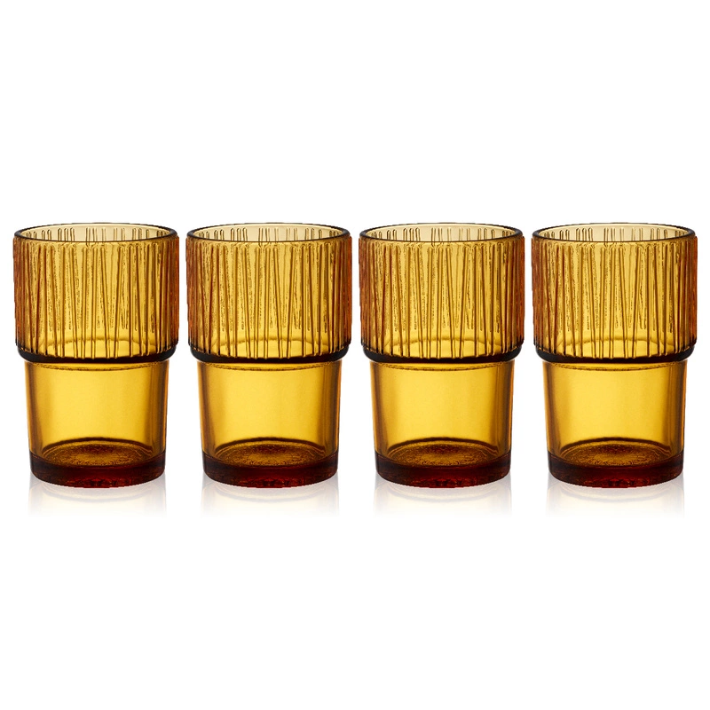 Bitz - Szklanki Kusintha 4 szt. 380 ml Amber